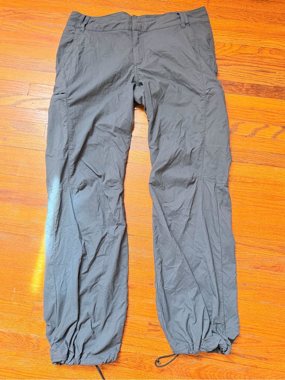 REI Women’s 8P Petite Black Convertible Hiking Outdoor Pants